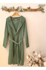 Kadın-erkek Bornoz/sabahlık/kimono Waffle Kumaş %100 Organik Pamuk