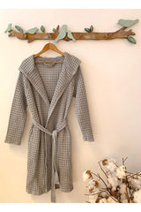 Kadın-erkek Bornoz/sabahlık/kimono Waffle Kumaş %100 Organik Pamuk