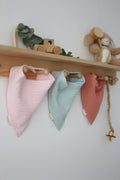 4 Katlı Müslin Bandana Önlük Seti - % 100 Pamuk (3 ADET) Girl