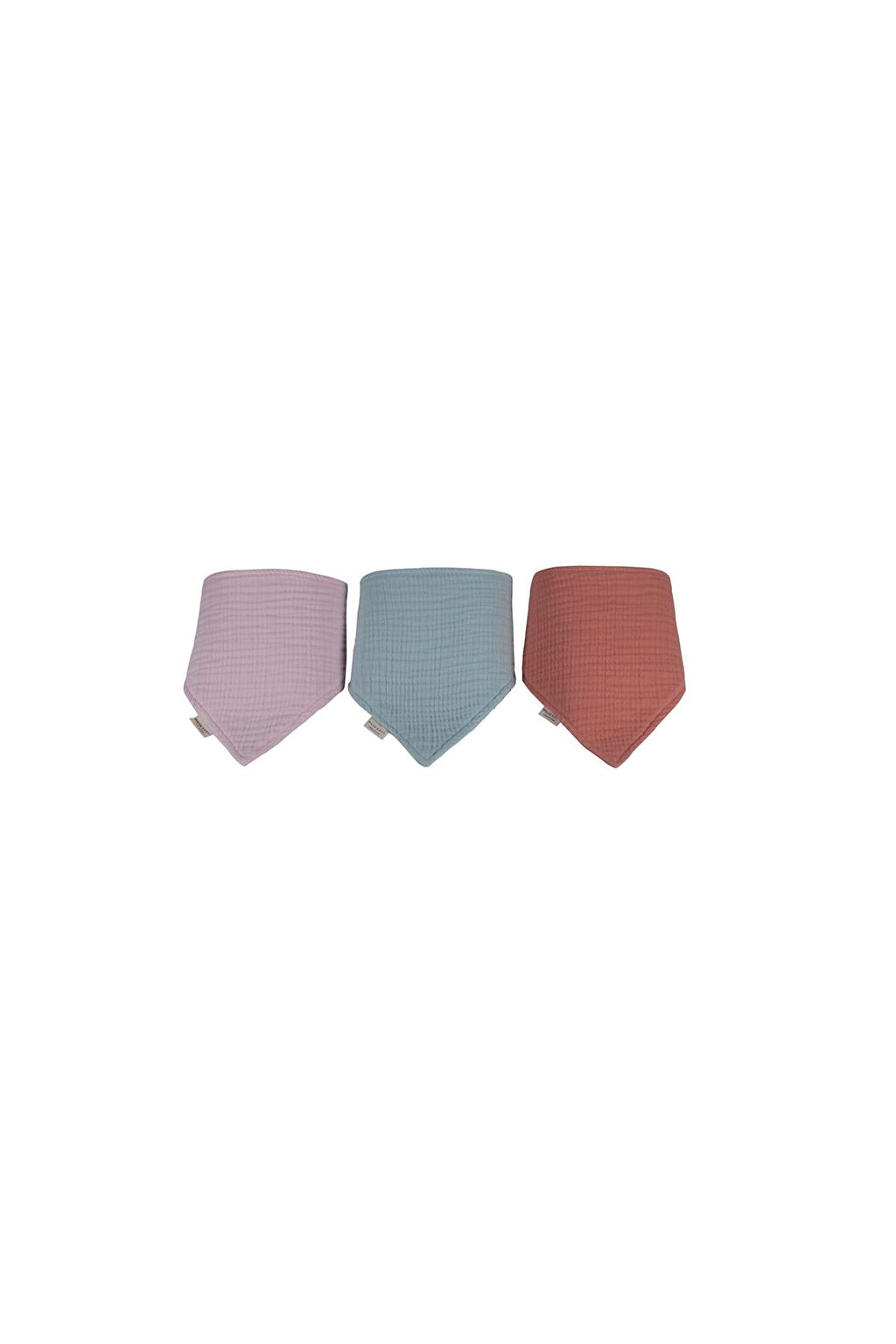 4 Katlı Müslin Bandana Önlük Seti - % 100 Pamuk (3 ADET) Girl