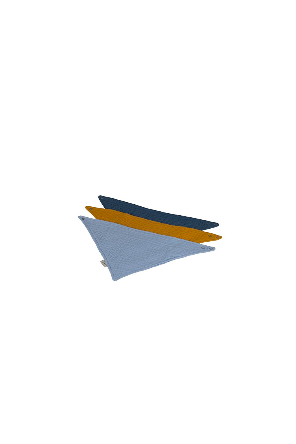4 Katlı Müslin Bandana Önlük Seti - % 100 Pamuk (3 ADET) Boy