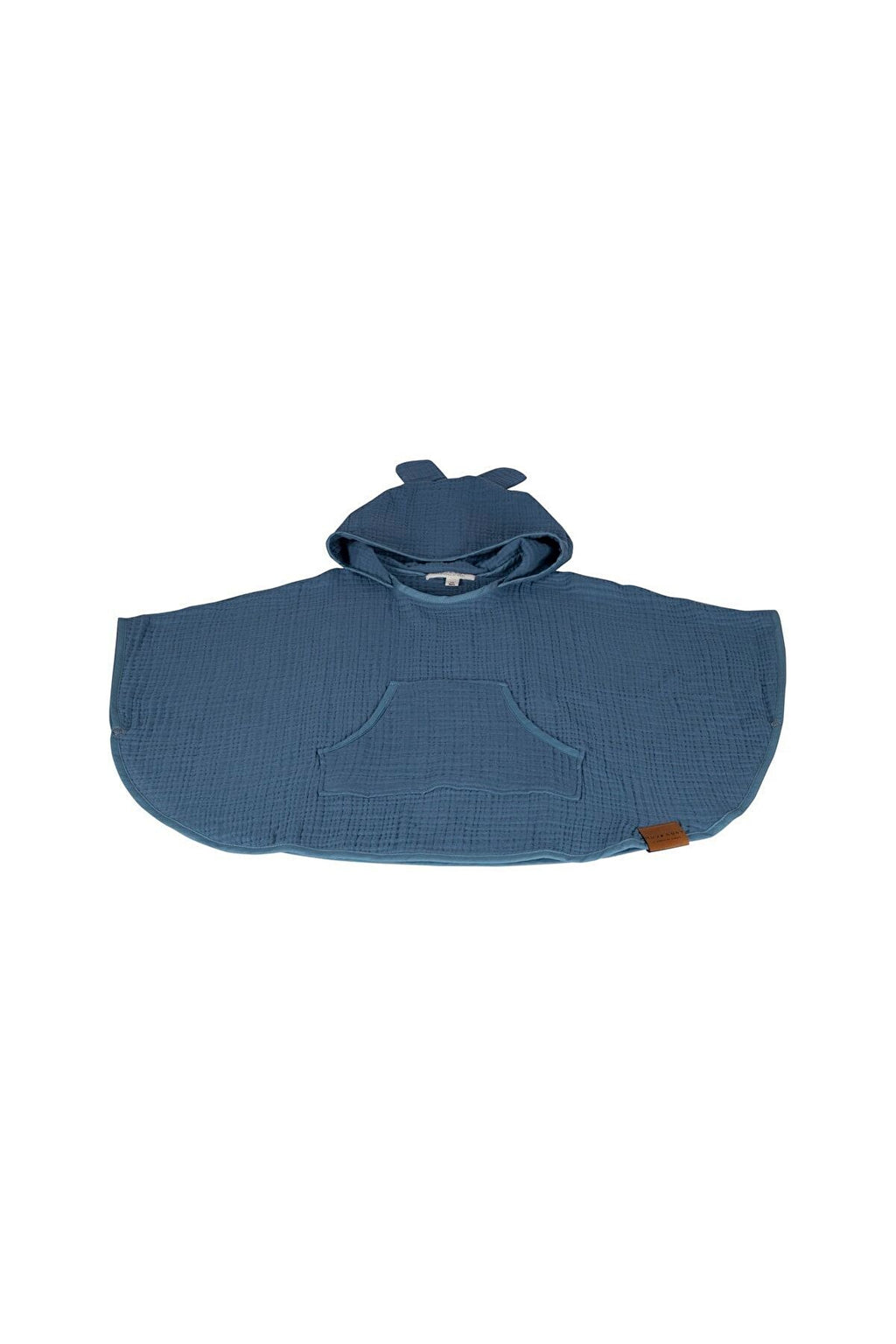 4 Katlı Müslin Panço – %100 Organik Pamuk - Indigo