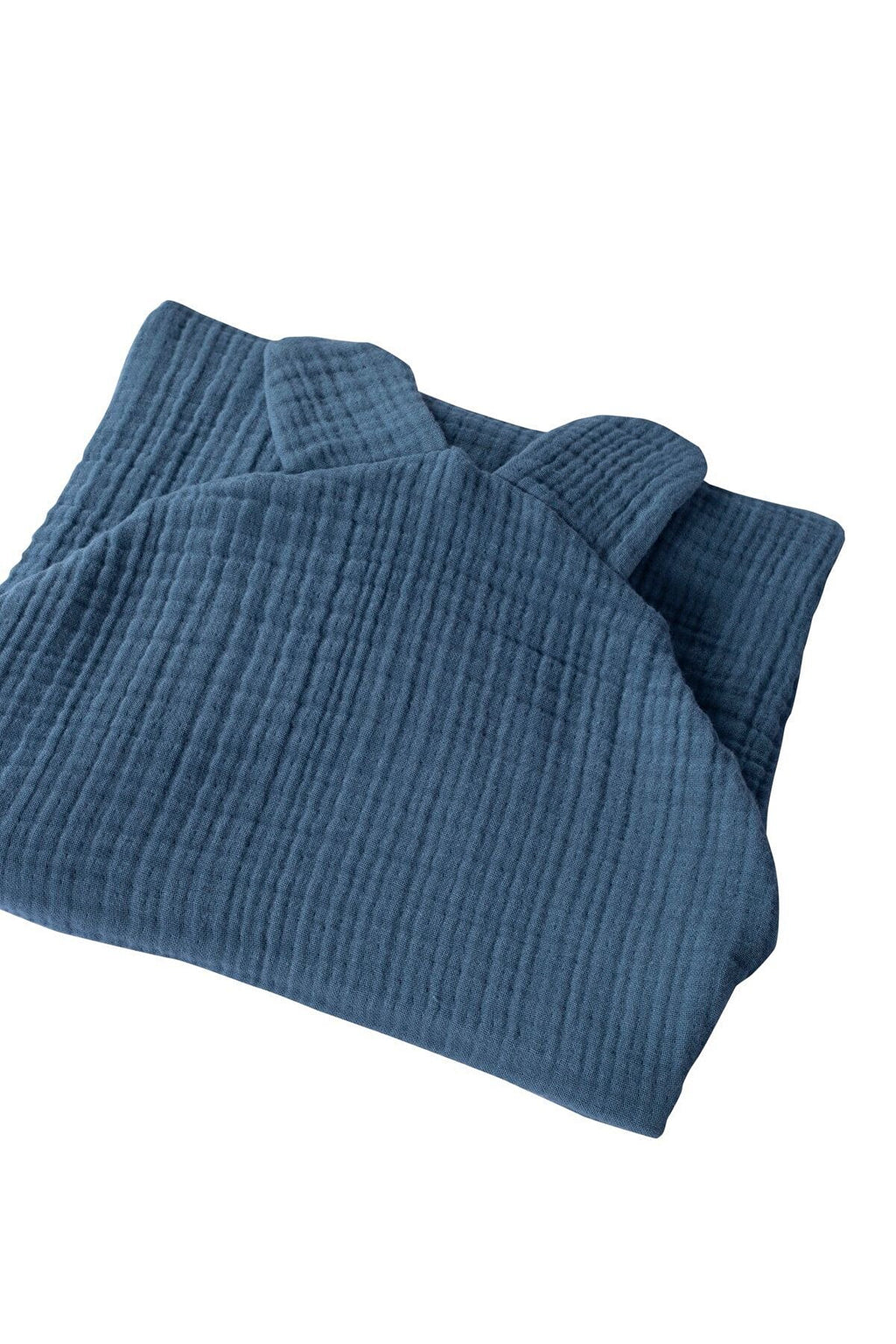 4 Katlı Müslin Panço – %100 Organik Pamuk - Indigo