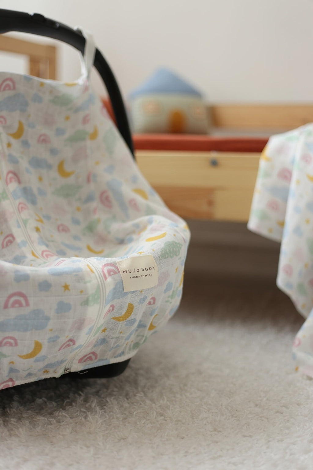Çift Katlı %50 Bambu %50 Pamuk Müslin Puset Örtüsü - Sleeper Koleksiyonu