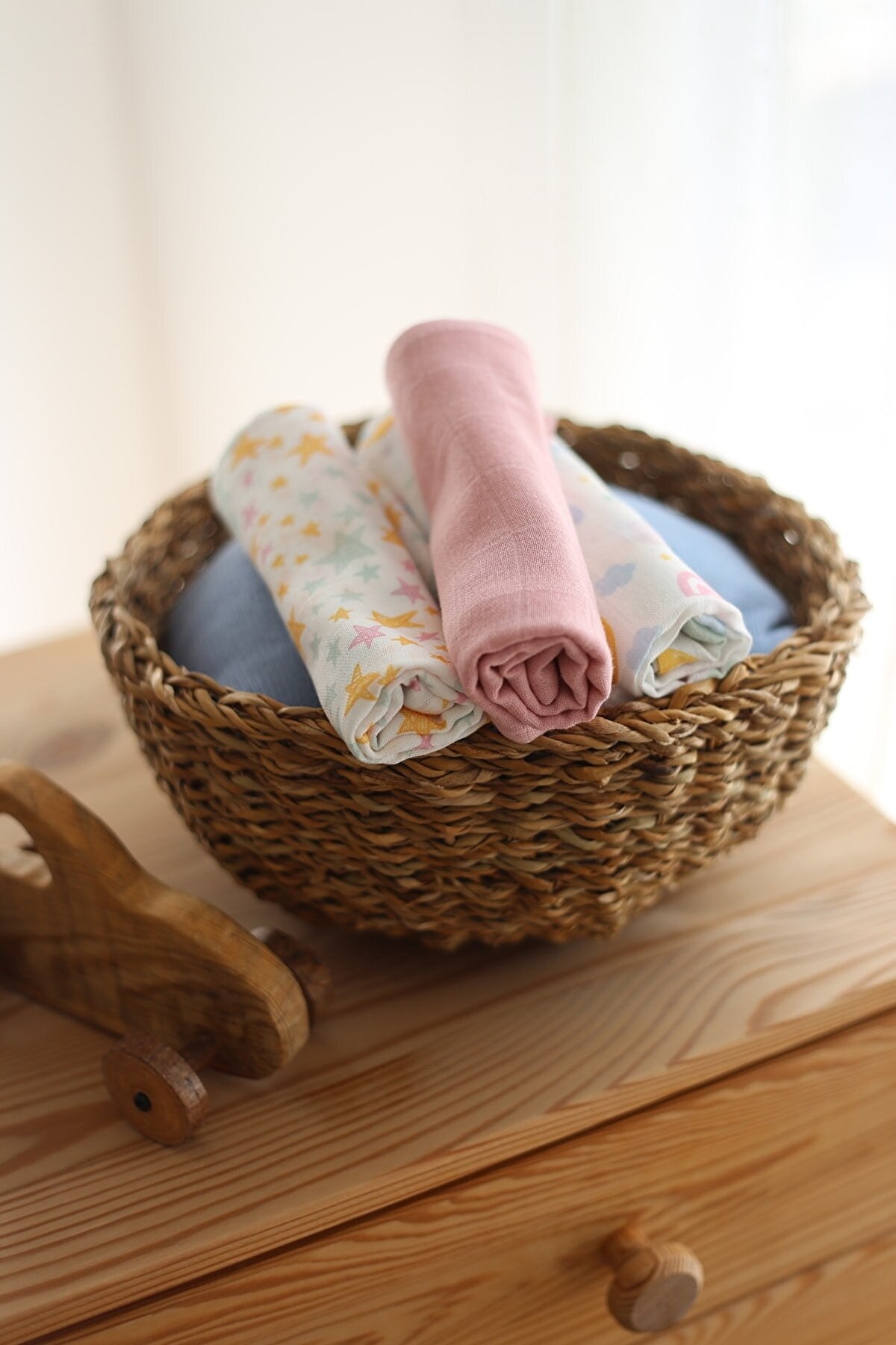 Çift Katlı Müslin Bebek Mendili 6 Adet - %50 Bambu %50 Pamuk - Sleeper Koleksiyonu