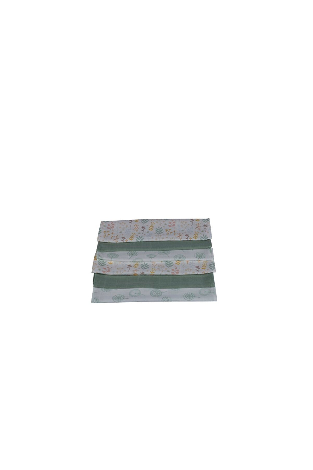 Çift Katlı Müslin Bebek Mendili(6 Adet) - %50 Bambu %50 Pamuk - Floral Koleksiyonu