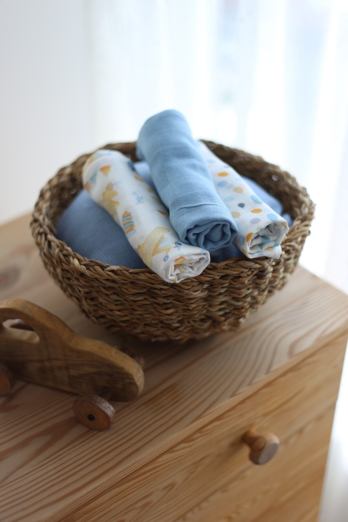 Çift Katlı Müslin Bebek Mendili(6 Adet) - %50 Bambu %50 Pamuk - Toys Koleksiyonu