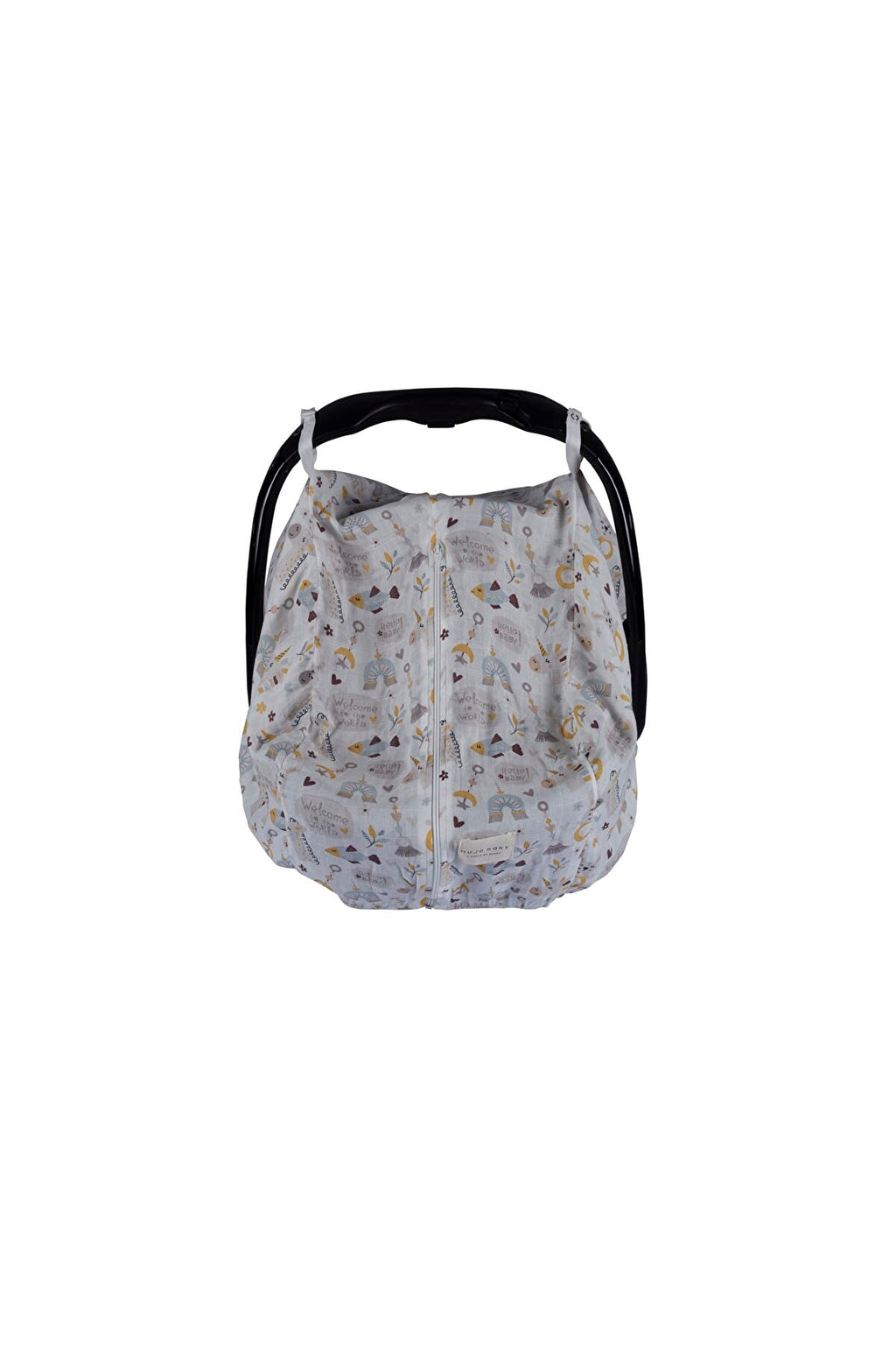Çift Katlı Müslin Puset Örtüsü Hello Baby Koleksiyonu