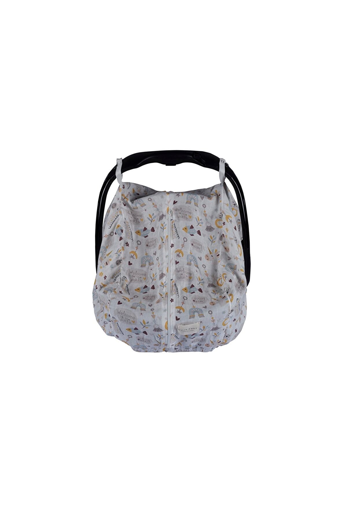 Çift Katlı Müslin Puset Örtüsü Hello Baby Koleksiyonu