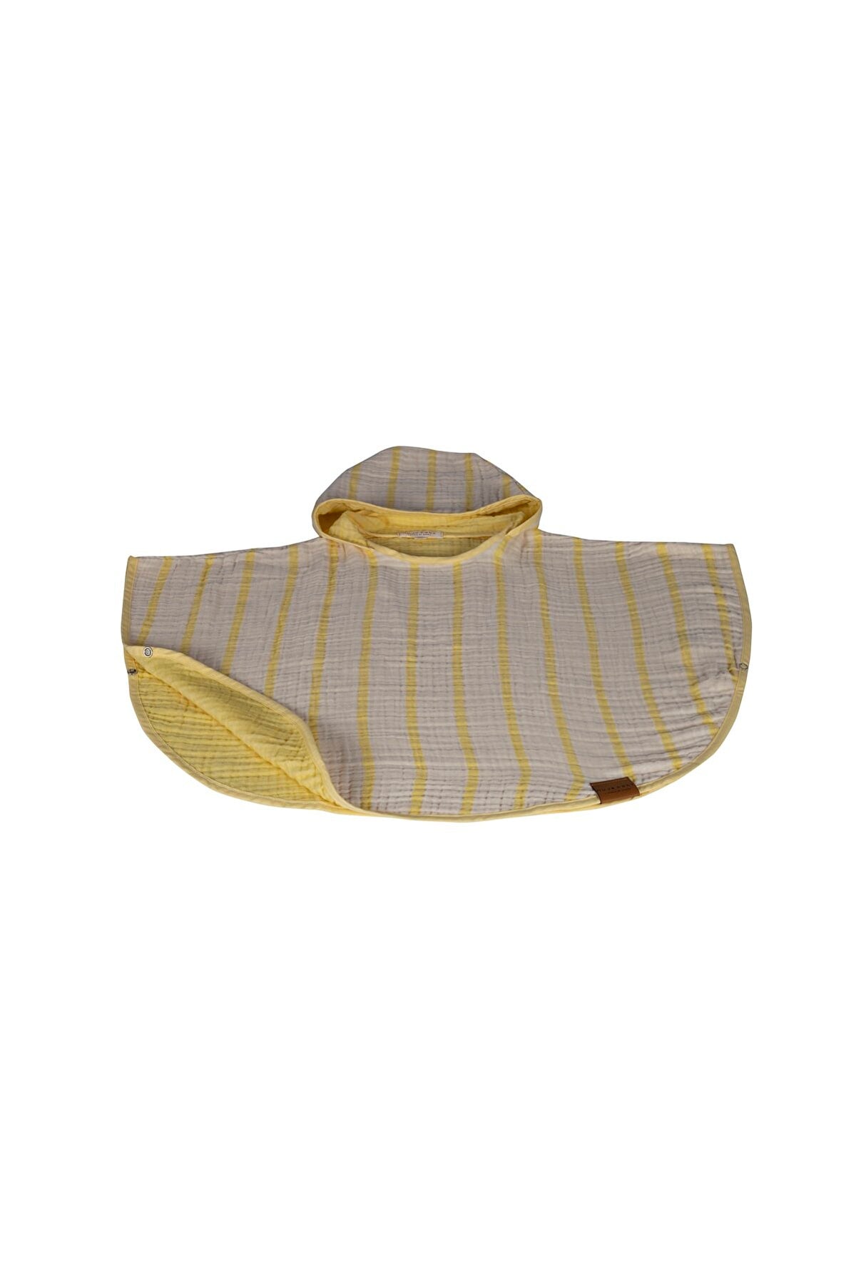 Çizgili Multi Müslin Panço – Sarı