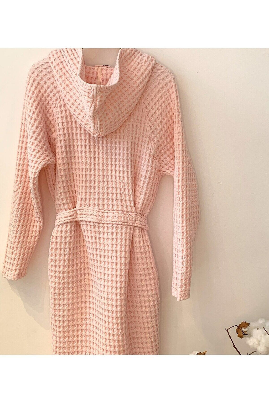 Kadın-erkek Bornoz/sabahlık/kimono Waffle Kumaş %100 Organik Pamuk