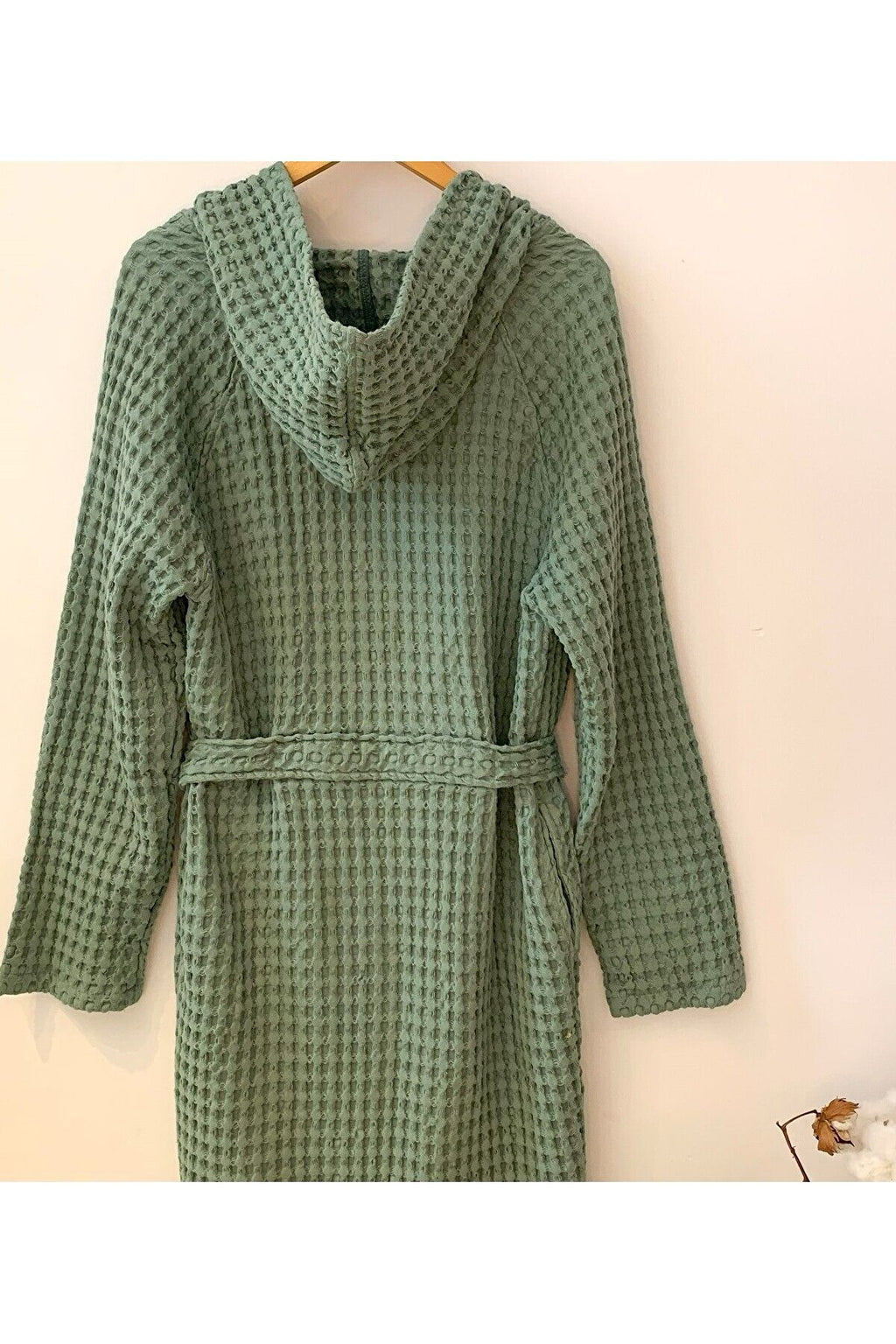 Kadın-erkek Bornoz/sabahlık/kimono Waffle Kumaş %100 Organik Pamuk