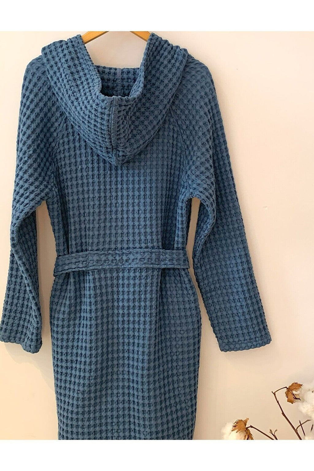 Kadın-erkek Bornoz/sabahlık/kimono Waffle Kumaş %100 Organik Pamuk