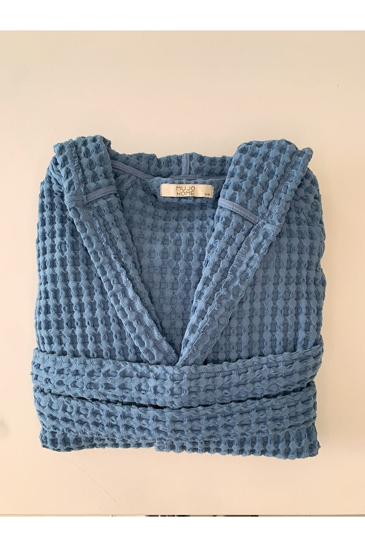 Kadın-erkek Bornoz/sabahlık/kimono Waffle Kumaş %100 Organik Pamuk