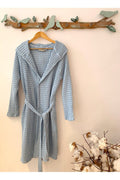 Kadın-erkek Bornoz/sabahlık/kimono Waffle Kumaş %100 Organik Pamuk