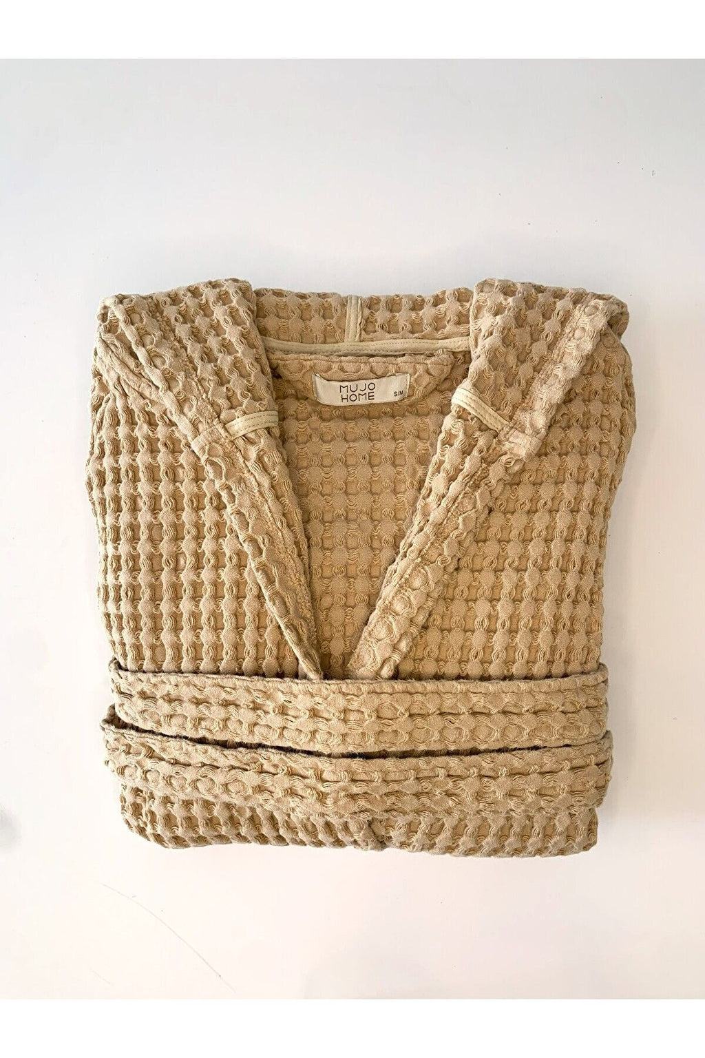 Kadın-erkek Bornoz/sabahlık/kimono Waffle Kumaş %100 Organik Pamuk