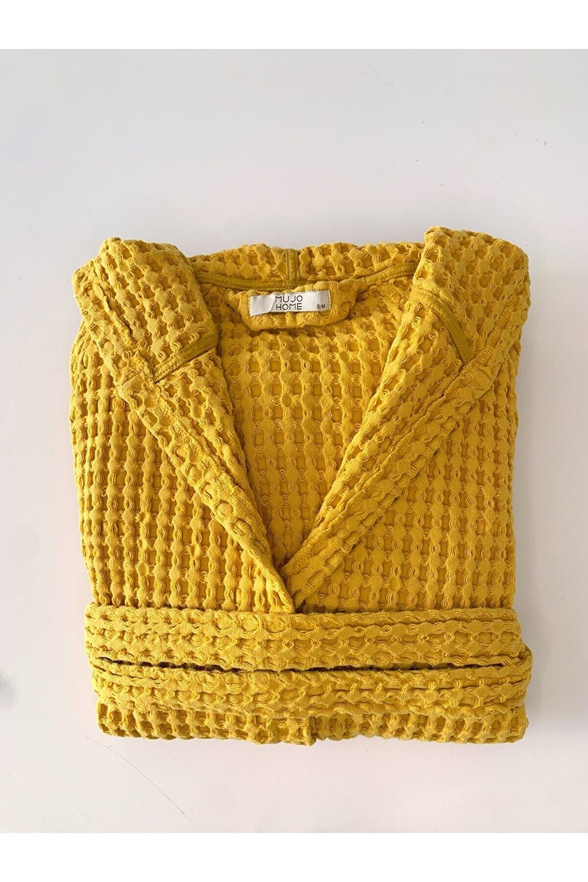 Kadın-erkek Bornoz/sabahlık/kimono Waffle Kumaş %100 Organik Pamuk