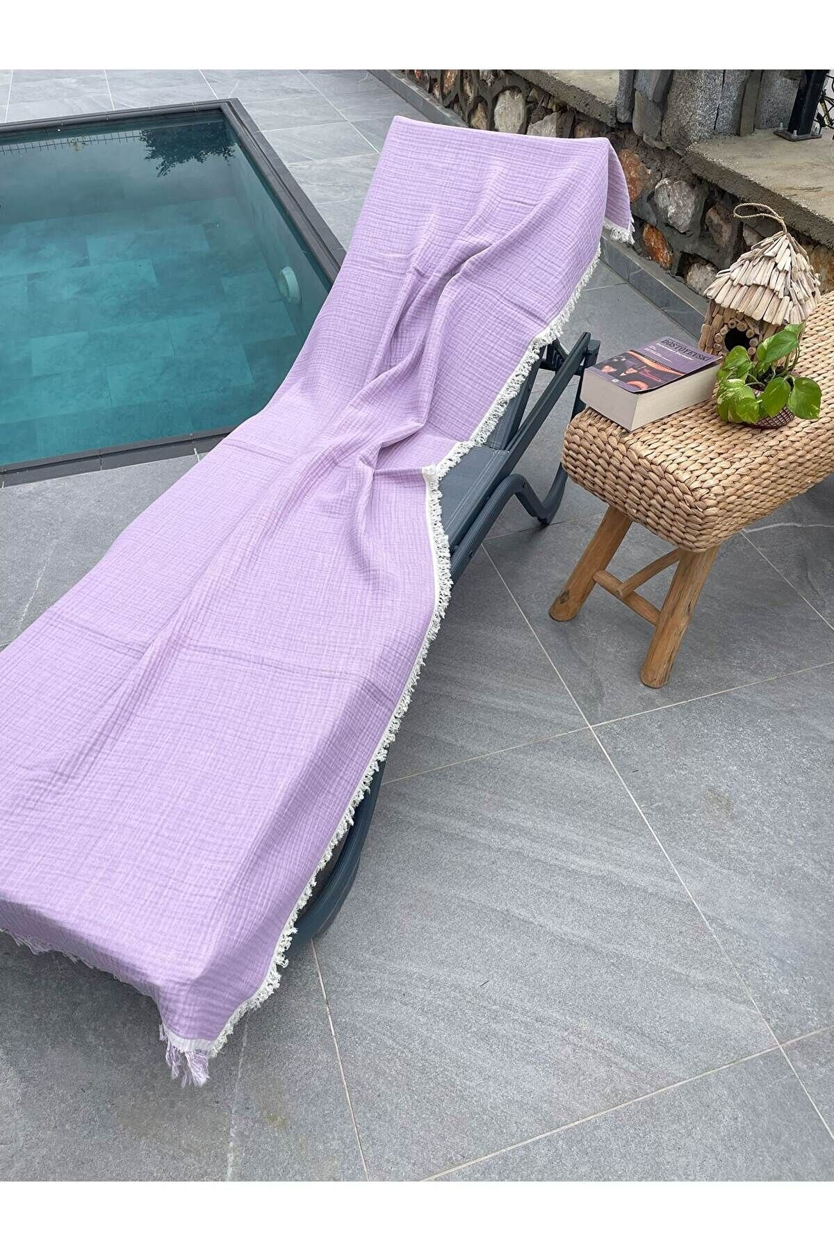 Müslin Peştamal-banyo Havlusu-plaj Havlusu 90*200cm %100 Organik 4 Katlı Müslin