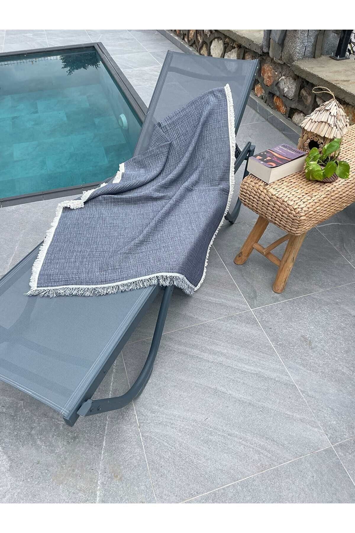 Müslin Peştamal-banyo Havlusu-plaj Havlusu 90*200cm %100 Organik 4 Katlı Müslin