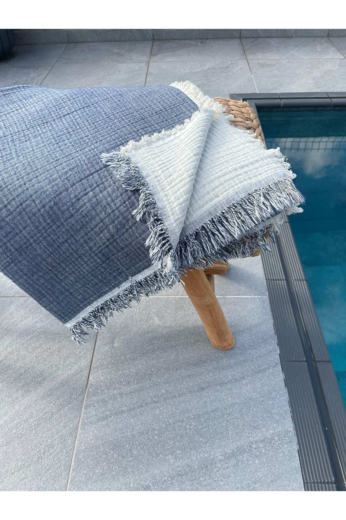 Müslin Peştamal-banyo Havlusu-plaj Havlusu 90*200cm %100 Organik 4 Katlı Müslin