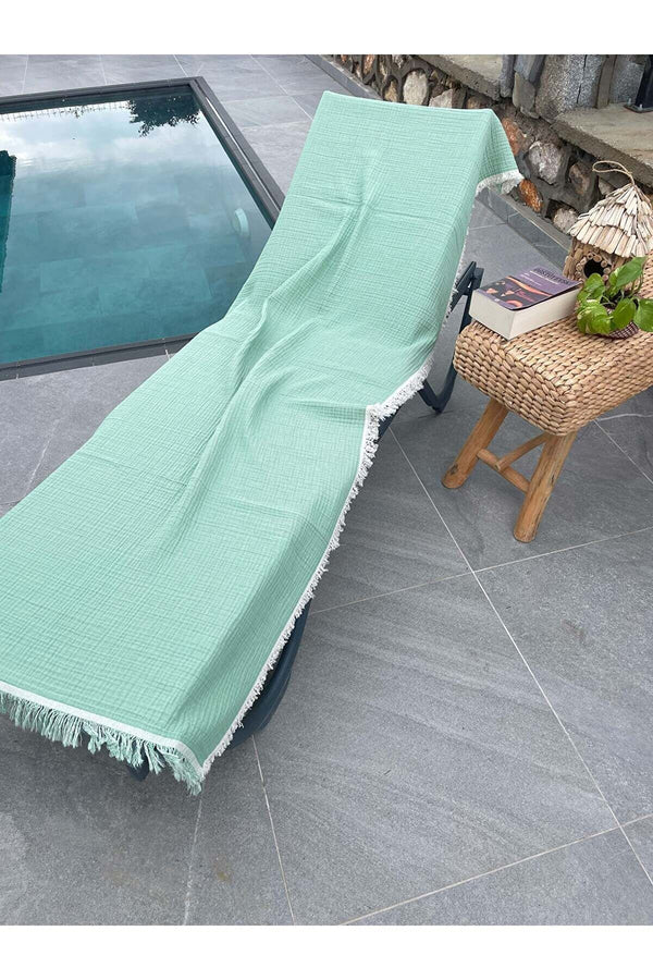 Müslin Peştamal-banyo Havlusu-plaj Havlusu 90*200cm %100 Organik 4 Katlı Müslin