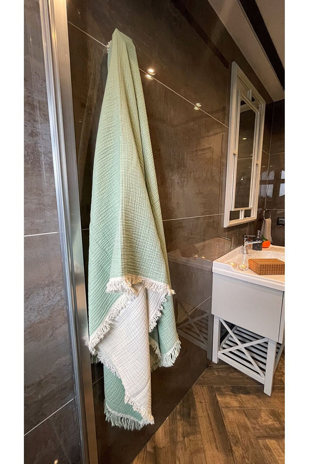 Müslin Peştamal-banyo Havlusu-plaj Havlusu 90*200cm %100 Organik 4 Katlı Müslin
