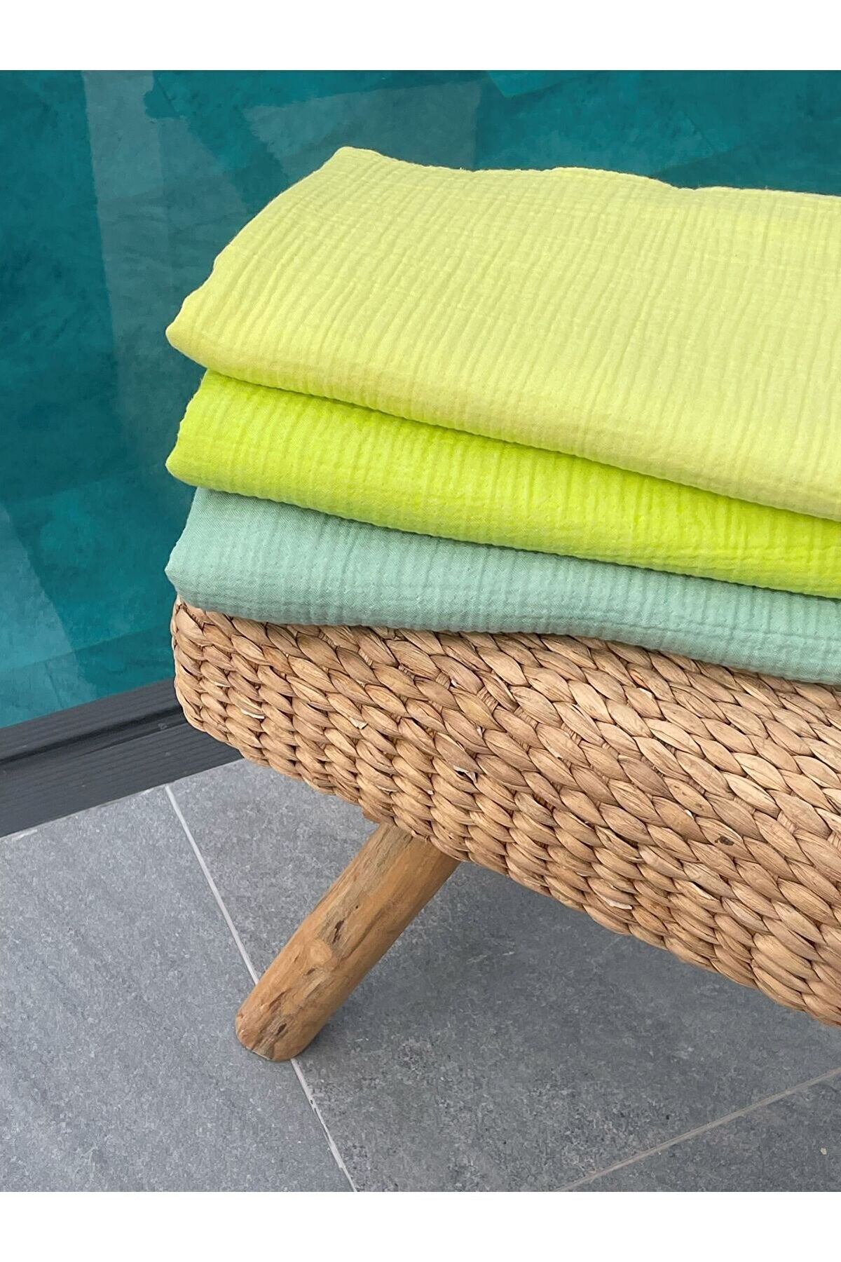 Müslin Peştamal-banyo Havlusu-plaj Havlusu 90*200cm %100 Organik 4 Katlı Müslin