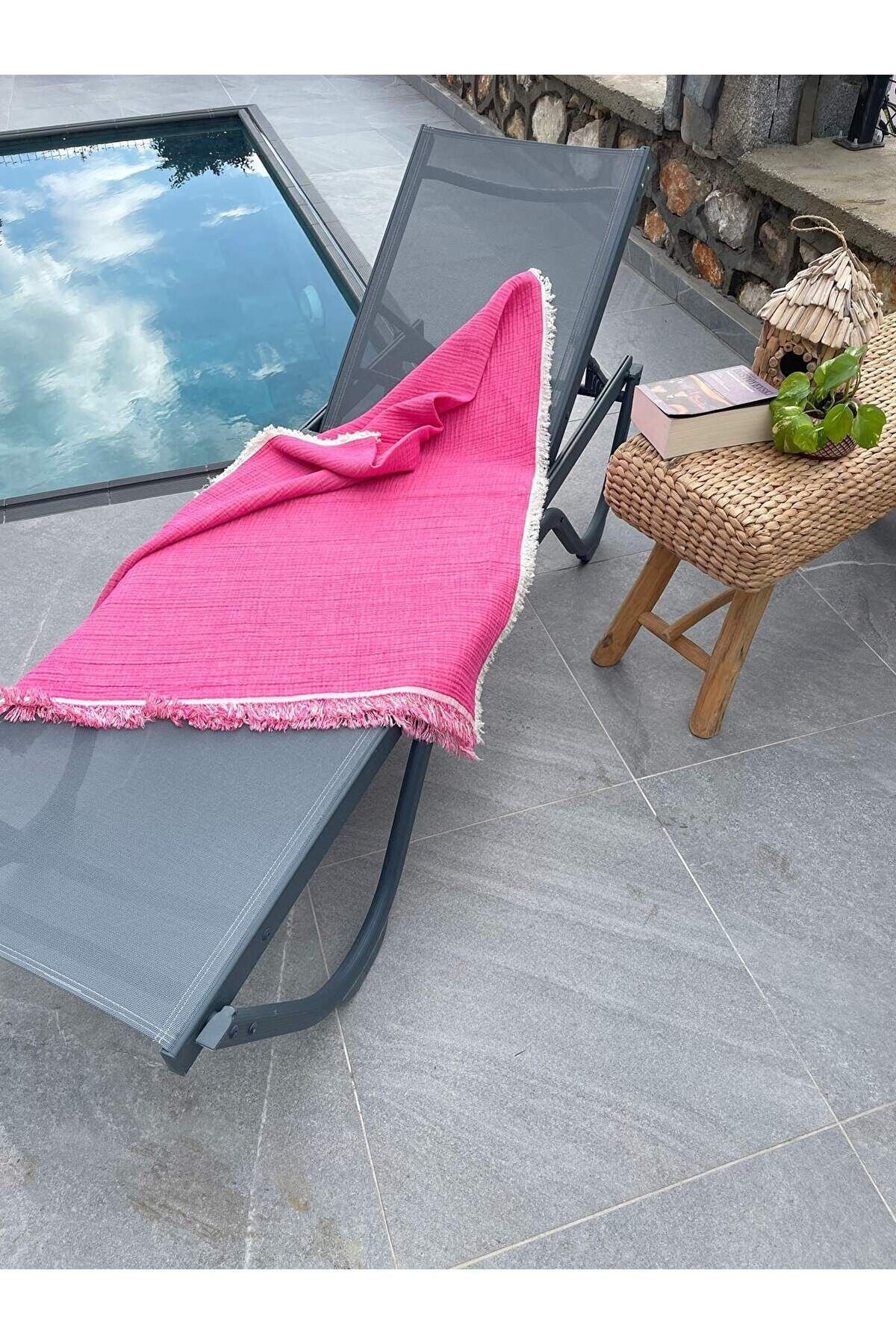Müslin Peştamal-banyo Havlusu-plaj Havlusu 90*200cm %100 Organik 4 Katlı Müslin