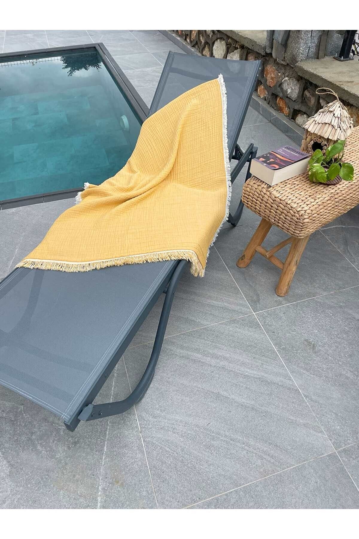 Müslin Peştamal-banyo Havlusu-plaj Havlusu 90*200cm %100 Organik 4 Katlı Müslin
