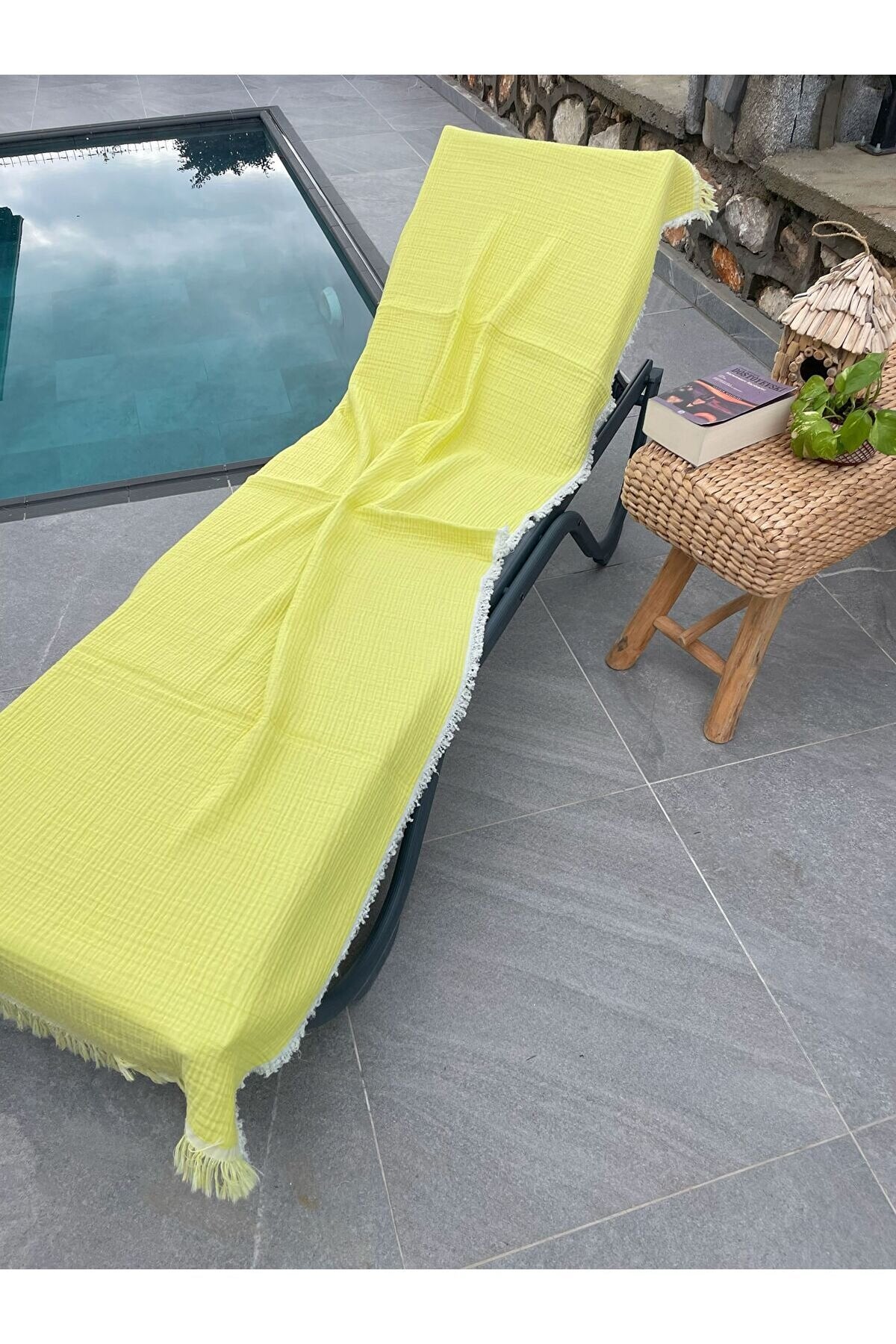 Müslin Peştamal-banyo Havlusu-plaj Havlusu 90*200cm %100 Organik 4 Katlı Müslin