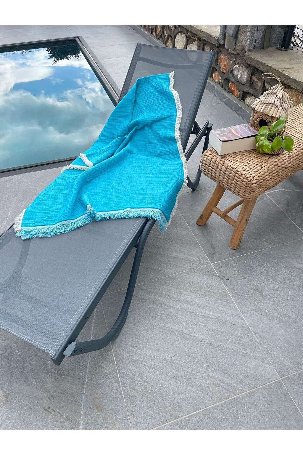Müslin Peştamal-banyo Havlusu-plaj Havlusu 90*200cm %100 Organik 4 Katlı Müslin