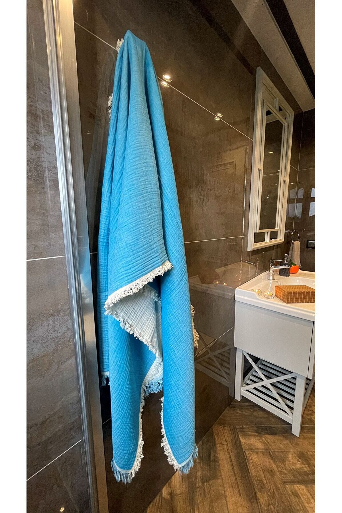 Müslin Peştamal-banyo Havlusu-plaj Havlusu 90*200cm %100 Organik 4 Katlı Müslin