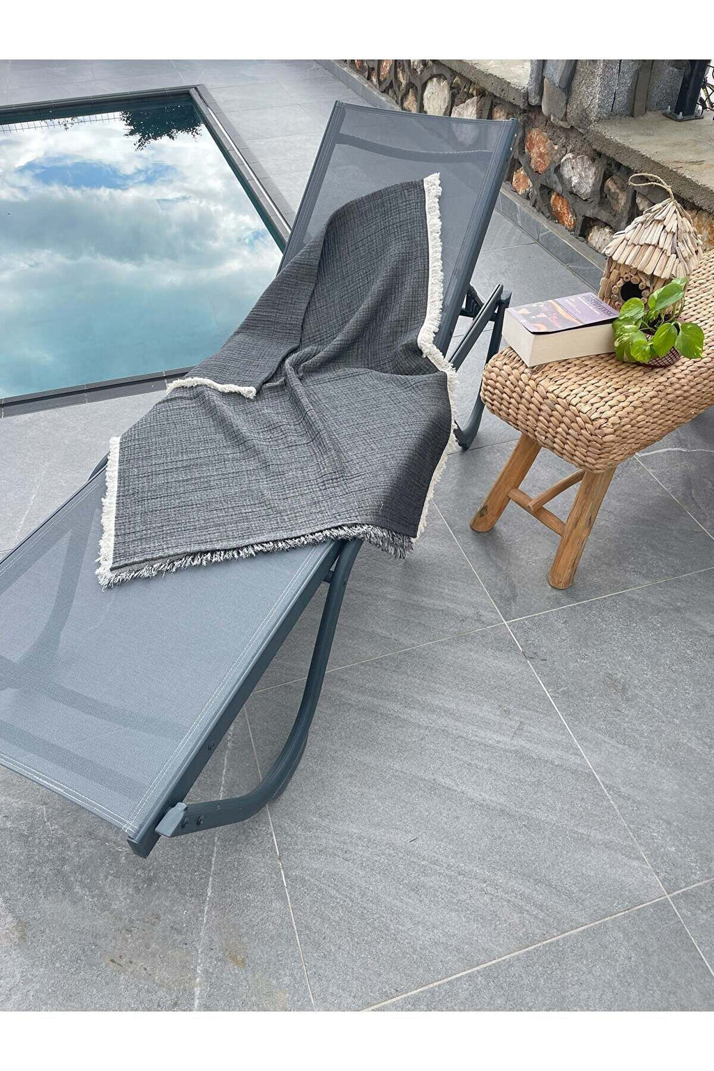 Müslin Peştamal-banyo Havlusu-plaj Havlusu 90*200cm %100 Organik 4 Katlı Müslin